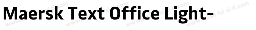 Maersk Text Office Light字体转换